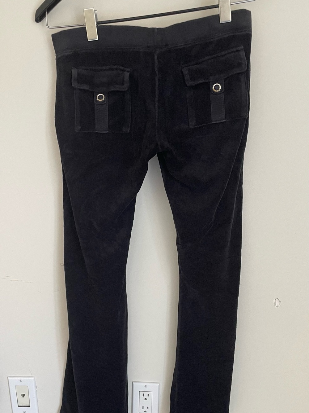 Juicy Couture Black Terry Wide-Leg Lounge Pants - Picture 3 of 4